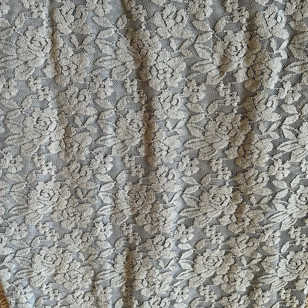 April Girl Dress Size 155 (7/8) Gray Lace